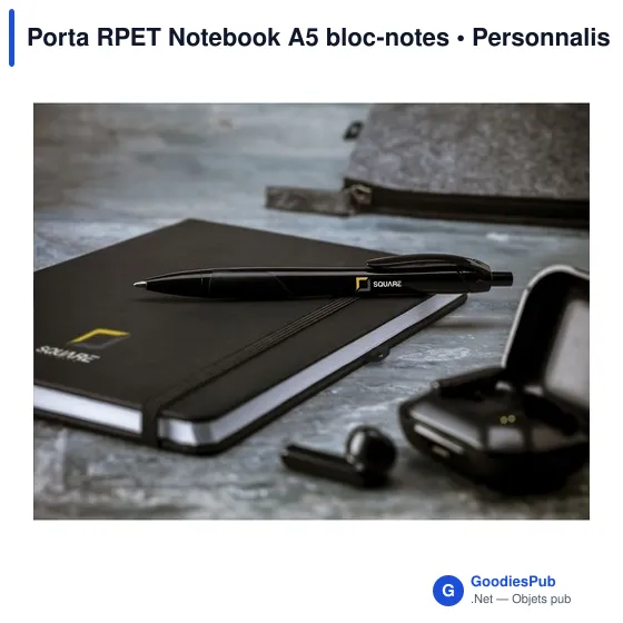Bloc-notes A5 personnalisable en RPET avec logo - Image 10