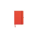 Variante rouge - Bloc-notes A5 personnalisable en RPET avec logo