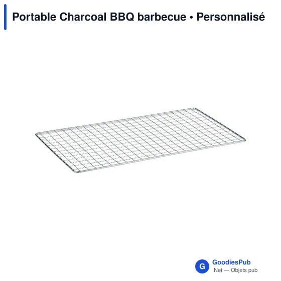 Barbecue portable personnalisable pour logo - Portable Charcoal BBQ - Image 4