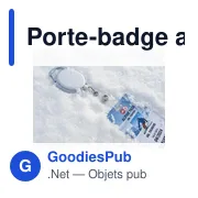 Porte-badge personnalisable avec cordon rétractable 75 cm - Norellixavec logo - Miniature 5