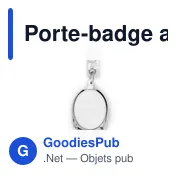 Porte-badge personnalisable avec cordon rétractable 75 cm - Norellixavec logo - Miniature 6