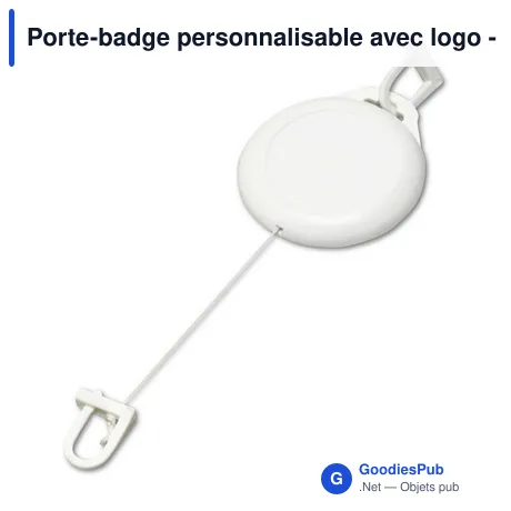 Porte-badge personnalisable avec logo - modèle Dirtqa