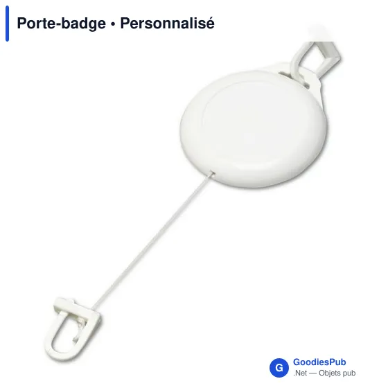 Porte-badge personnalisable avec logo - modèle Dirtqa - Image 1