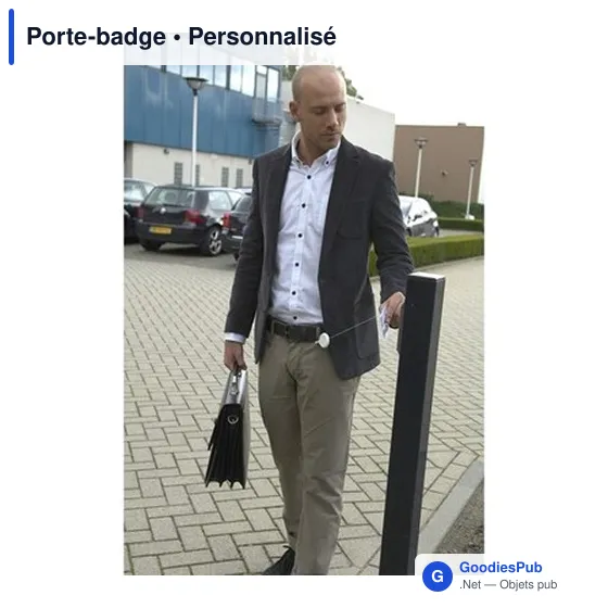 Porte-badge personnalisable avec logo - modèle Dirtqa - Image 2