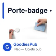 Porte-badge personnalisable avec logo - modèle Dirtqa - Miniature 4