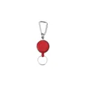Variante rouge - Porte-badge en plastique personnalisable avec logo - Bruno