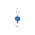 Variante bleu cobalt - Porte-badge en plastique personnalisable avec logo - Bruno