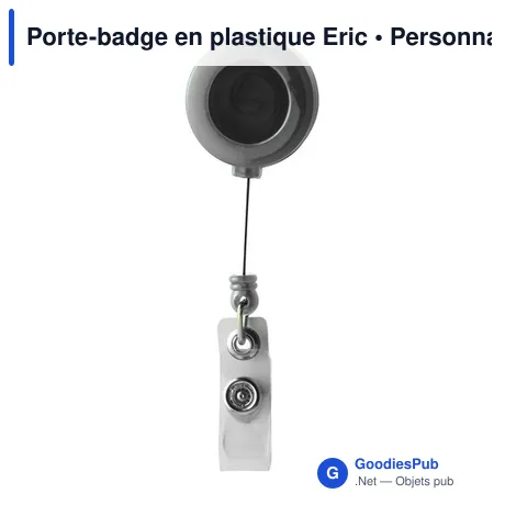 Porte-badge en plastique Eric