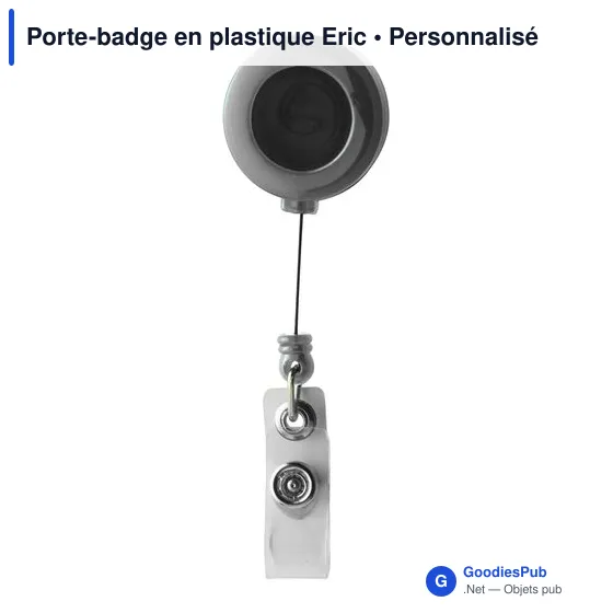 Porte-badge en plastique Eric - Image 1
