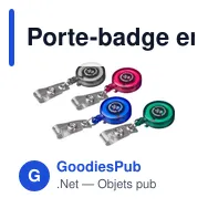 Porte-badge en plastique Eric - Miniature 12