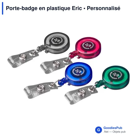 Porte-badge en plastique Eric - Image 12