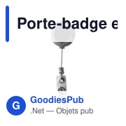 Porte-badge en plastique Eric - Miniature 8