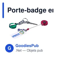 Porte-badge en plastique Eric - Miniature 9