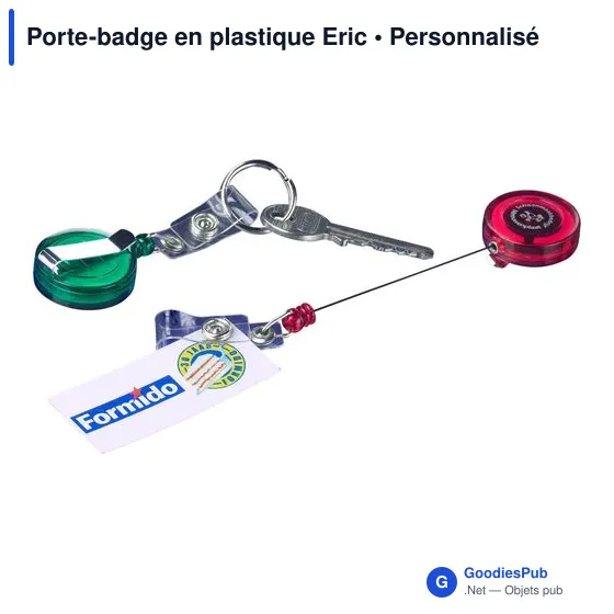 Porte-badge en plastique Eric - Image 9