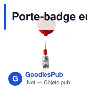 Porte-badge en plastique Eric - Miniature 10