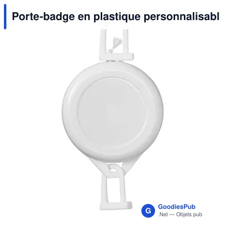 Porte-badge en plastique personnalisable avec logo - Julius