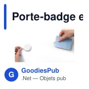 Porte-badge en plastique personnalisable avec logo - Julius - Miniature 4