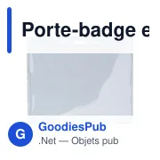 Porte-badge en PVC Philippa - Miniature 1