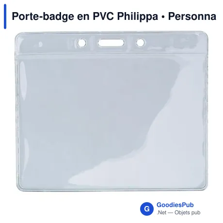 Porte-badge en PVC Philippa