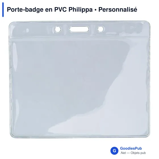 Porte-badge en PVC Philippa - Image 1