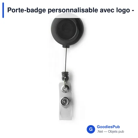 Porte-badge personnalisable avec logo - Modèle KV2D3D