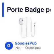 Porte Badge personnalisable Napper avec logo - Accessoire séminaire - Miniature 11
