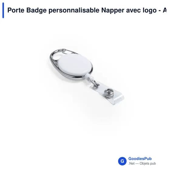 Porte Badge personnalisable Napper avec logo - Accessoire séminaire - Image 12