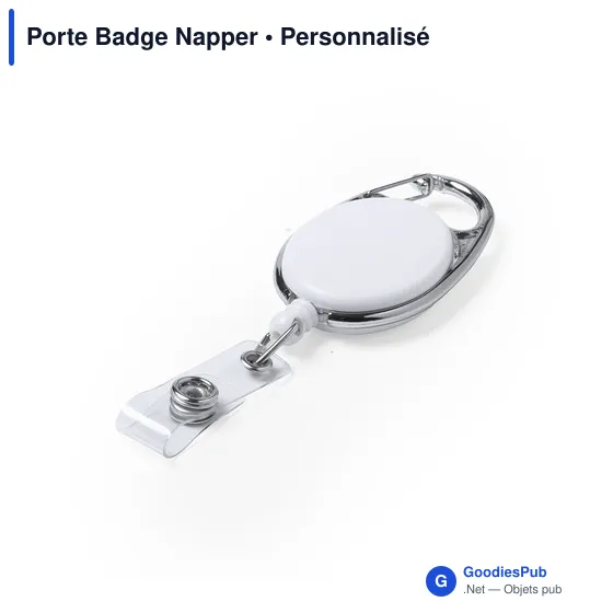 Porte Badge personnalisable Napper avec logo - Accessoire séminaire - Image 3