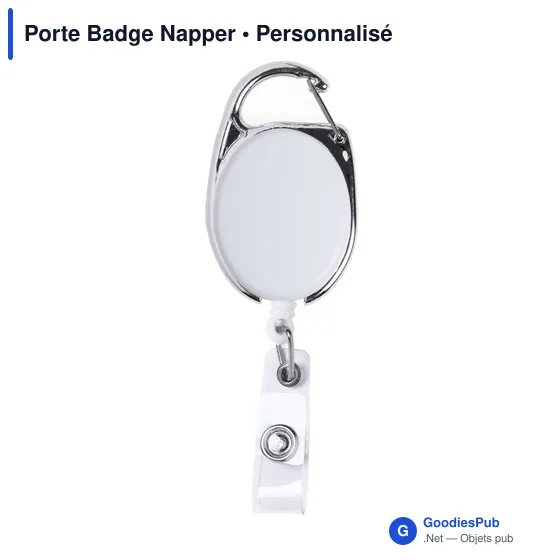 Porte Badge personnalisable Napper avec logo - Accessoire séminaire - Image 5