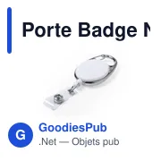 Porte Badge personnalisable Napper avec logo - Accessoire séminaire - Miniature 6