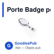 Porte Badge personnalisable Napper avec logo - Accessoire séminaire - Miniature 8
