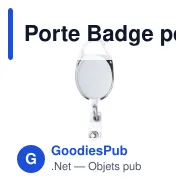 Porte Badge personnalisable Napper avec logo - Accessoire séminaire - Miniature 9