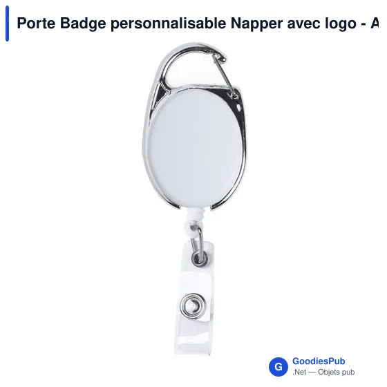 Porte Badge personnalisable Napper avec logo - Accessoire séminaire - Image 9