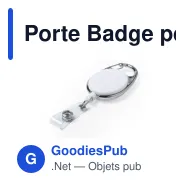 Porte Badge personnalisable Napper avec logo - Accessoire séminaire - Miniature 10