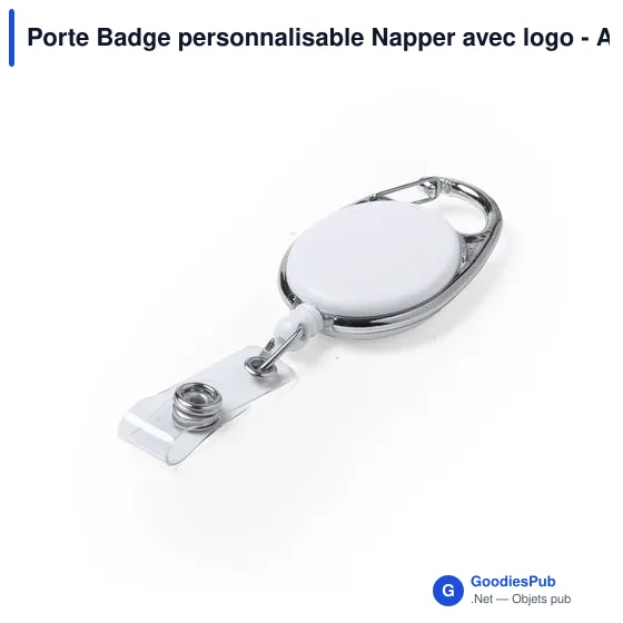 Porte Badge personnalisable Napper avec logo - Accessoire séminaire - Image 10
