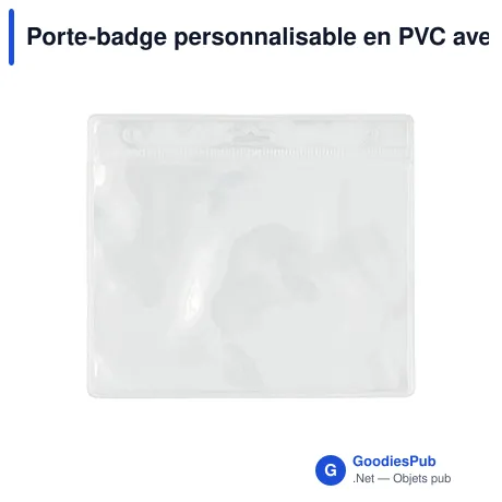 Porte-badge personnalisable en PVC avec logo - Norne