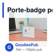 Porte-badge personnalisable en PVC avec logo - Norne - Miniature 2