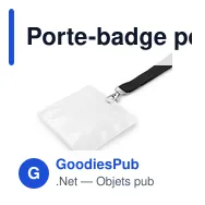 Porte-badge personnalisable en PVC avec logo - Norne - Miniature 3