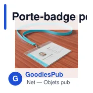 Porte-badge personnalisable en PVC avec logo - Norne - Miniature 6