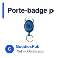 Porte-badge personnalisable en ABS givré avec logo - Finition givrée 5 coloris - Miniature 3