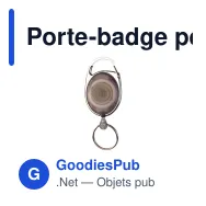 Porte-badge personnalisable en ABS givré avec logo - Finition givrée 5 coloris - Miniature 5