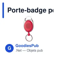 Porte-badge personnalisable en ABS givré avec logo - Finition givrée 5 coloris - Miniature 6