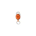 Variante Orange givré - Porte-badge personnalisable en ABS givré avec logo - Finition givrée 5 coloris