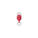 Variante Rouge givré - Porte-badge personnalisable en ABS givré avec logo - Finition givrée 5 coloris