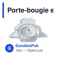 Porte-bougie en verre personnalisable avec logo - Casey - Miniature 3