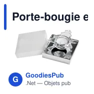 Porte-bougie en verre personnalisable avec logo - Casey - Miniature 10