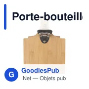 Porte-bouteille en bambou personnalisable avec logo - Hans - Miniature 4