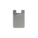 Variante Gris - Porte-cartes pour smartphone personnalisable en silicone avec logo - 6 coloris