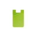 Variante Vert clair - Porte-cartes pour smartphone personnalisable en silicone avec logo - 6 coloris