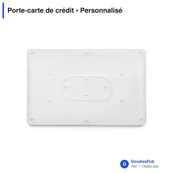 Porte-carte de crédit personnalisable avec logo - modèle en plastique - Image 2